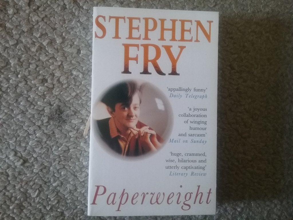 Stephen Fry / Paperweight (1992), Ophalen of Verzenden, Zo goed als nieuw, Europa overig