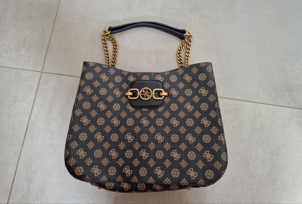 Guess Pony Tas - Stijlvolle Schoudertas met Monogram, Ophalen