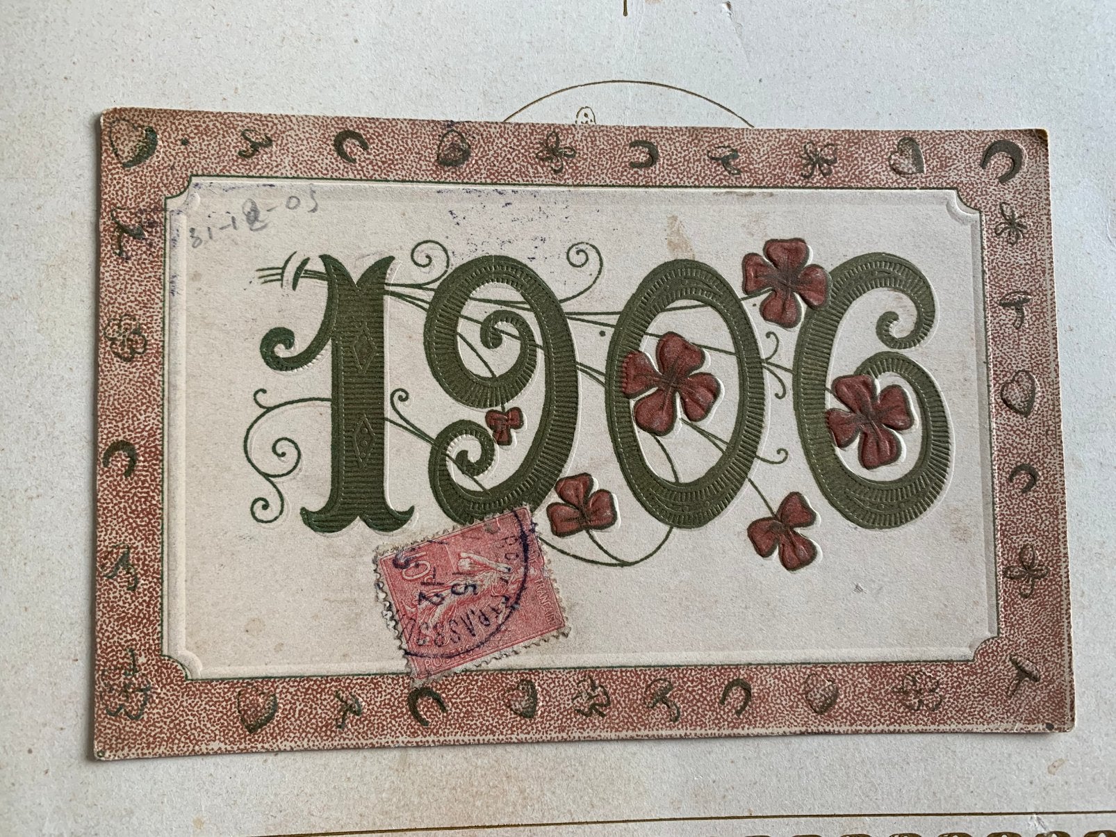 31-12-1905 Nieuwjaar - Jaartal 1906 (AA), Verzamelen, Ophalen of Verzenden, Voor 1920, Gelopen, Feest(dag)