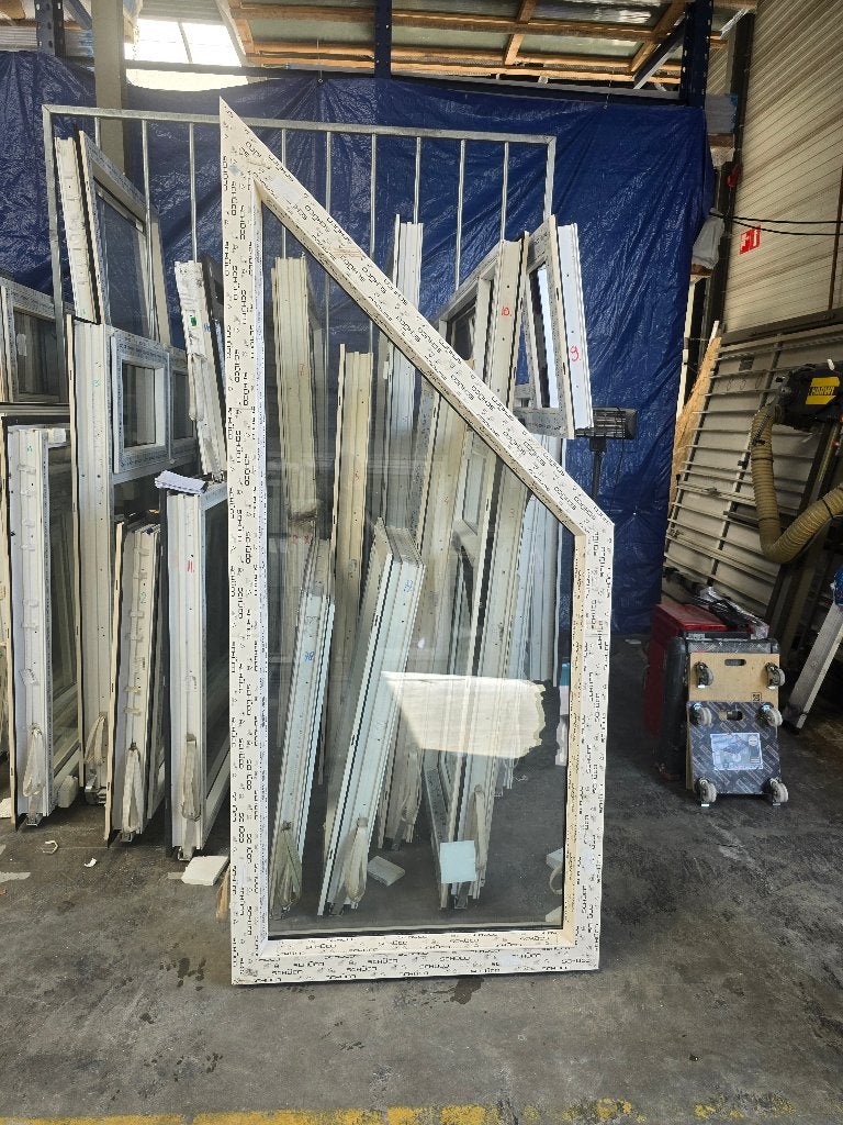 Kunststof raam kozijn Schüco 1020x2285 mm (NIEUW) 82, Doe-het-zelf en Verbouw, Kozijnen en Schuifpuien, Kunststof, Raamkozijn