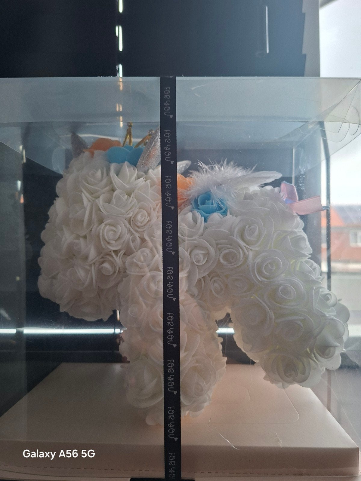 Leuke eenhoorn gemaakt van rozen, Ophalen of Verzenden, Nieuw
