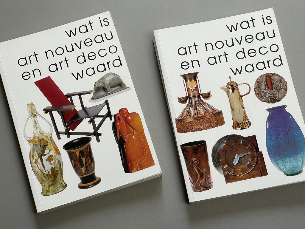 design boek Wat is art nouveau en art deco waard deel 1 en 2, Boeken, Ophalen of Verzenden, Zo goed als nieuw, Overige onderwerpen