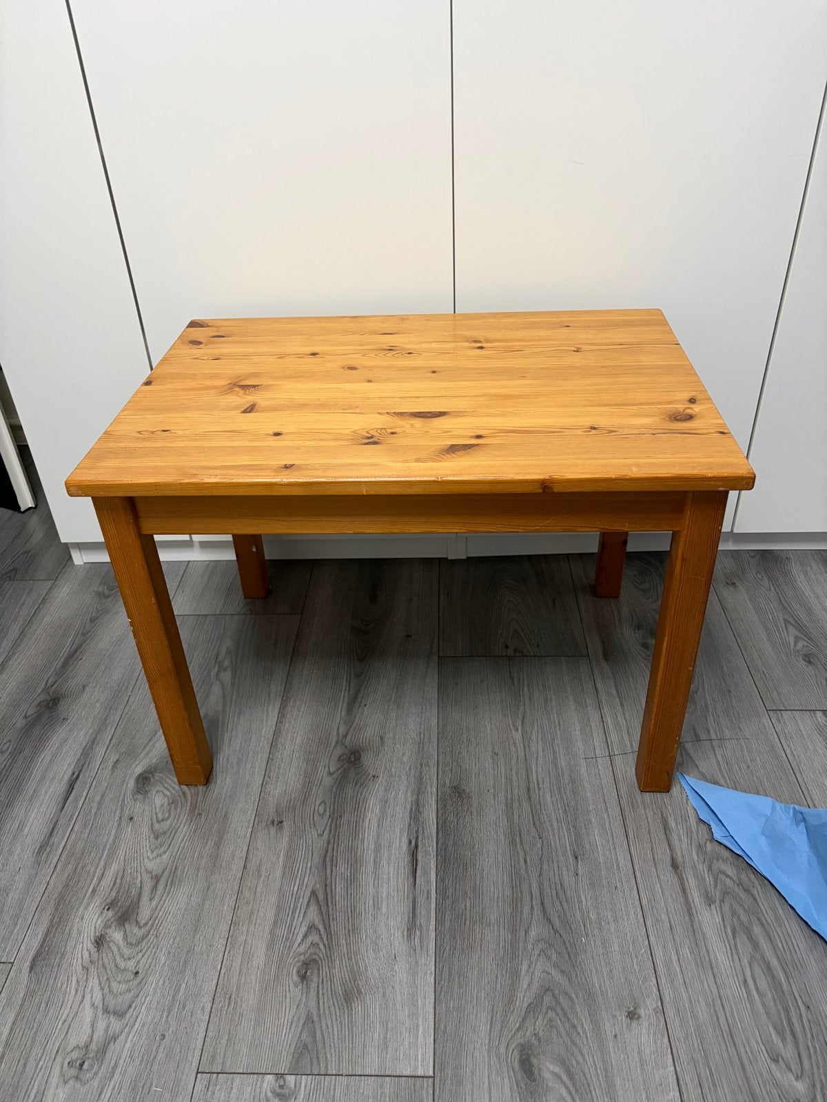 Kinder Houten tafel - grenenhout - 70x50 cm, Ophalen, Gebruikt, Rechthoekig, 60 cm of meer
