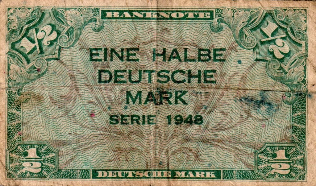 Duitsland 1/2 mark 1948 - VF, Verzenden, Duitsland, Los biljet