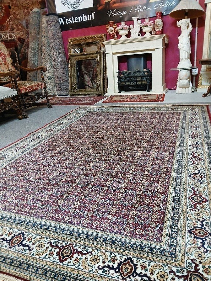 Ooster vloerkleed - Perzisch tapijt klassiek bidjar 300x200, Verzenden, Crème, 200 cm of meer, Rechthoekig