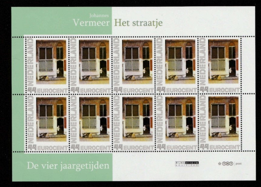 4 Jaargetijden Vel Het straatje, Postzegels en Munten, Postzegels | Nederland, Ophalen of Verzenden, Postfris