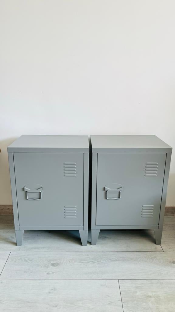Locker kastjes / nachtkastjes, Huis en Inrichting, Kasten | Lockerkasten, Ophalen, Gebruikt, Industrieel