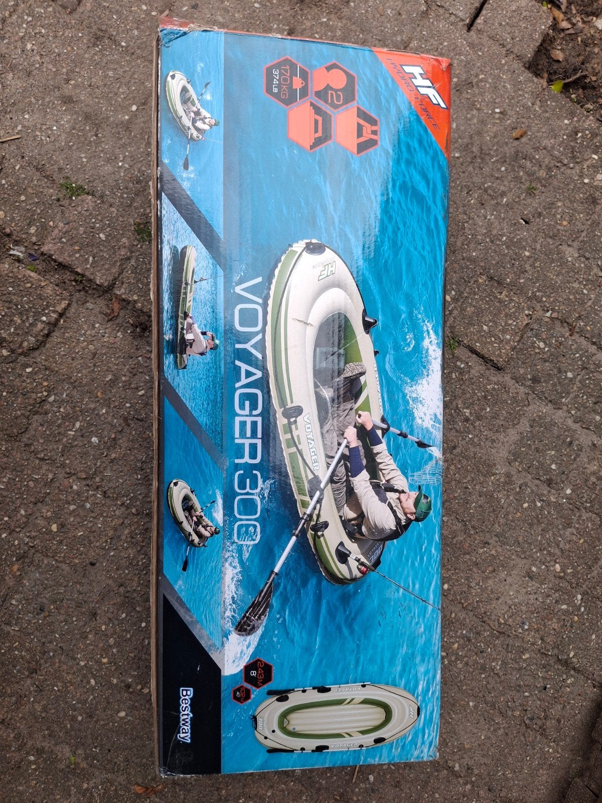 Bestway Voyager 300 Opblaasboot, Ophalen, Zo goed als nieuw