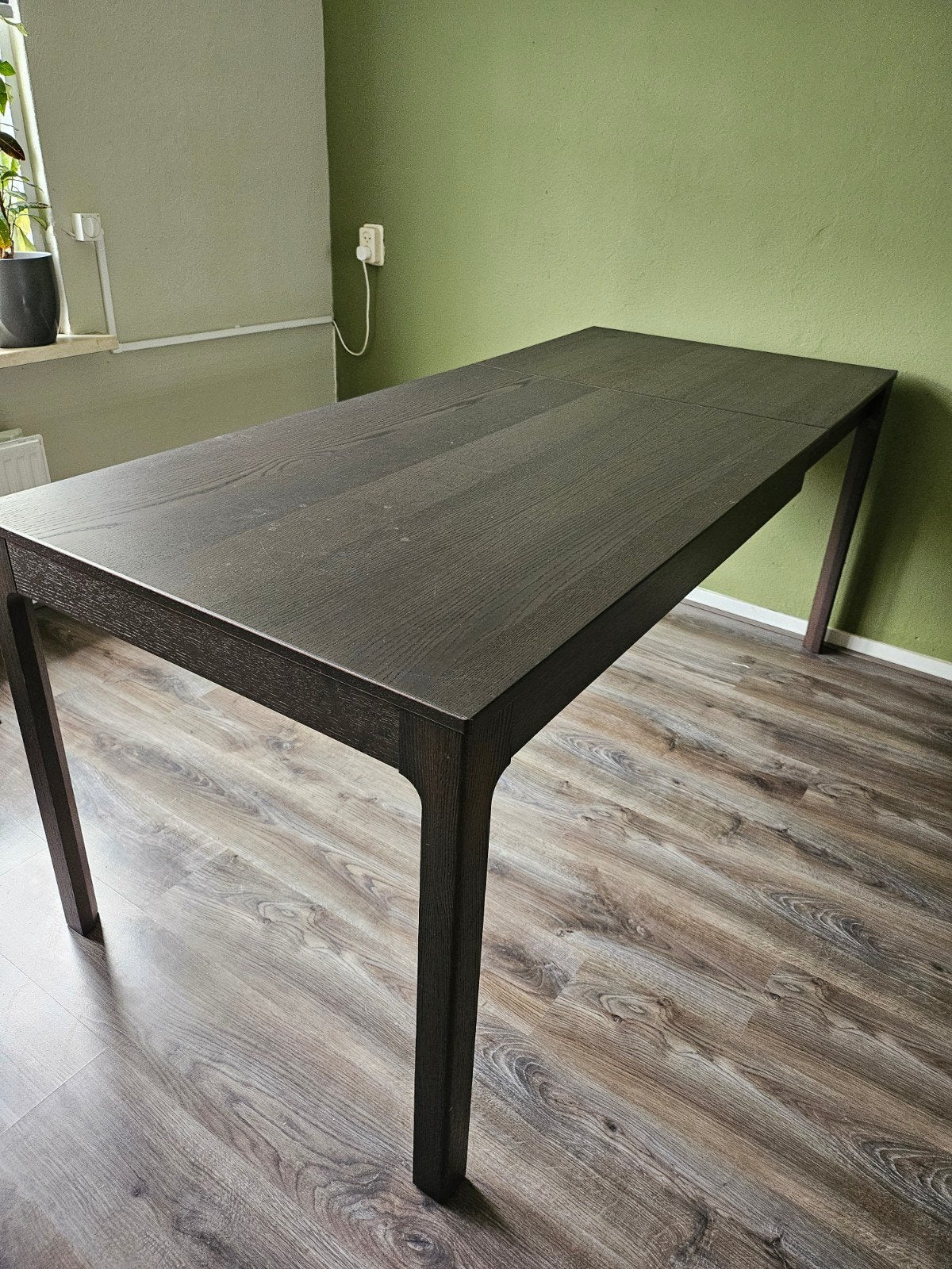 Uitschuifbare eettafel voor 6 personen - 80 x120 of 180, Huis en Inrichting, Tafels | Eettafels, Ophalen, Eikenhout, 50 tot 100 cm