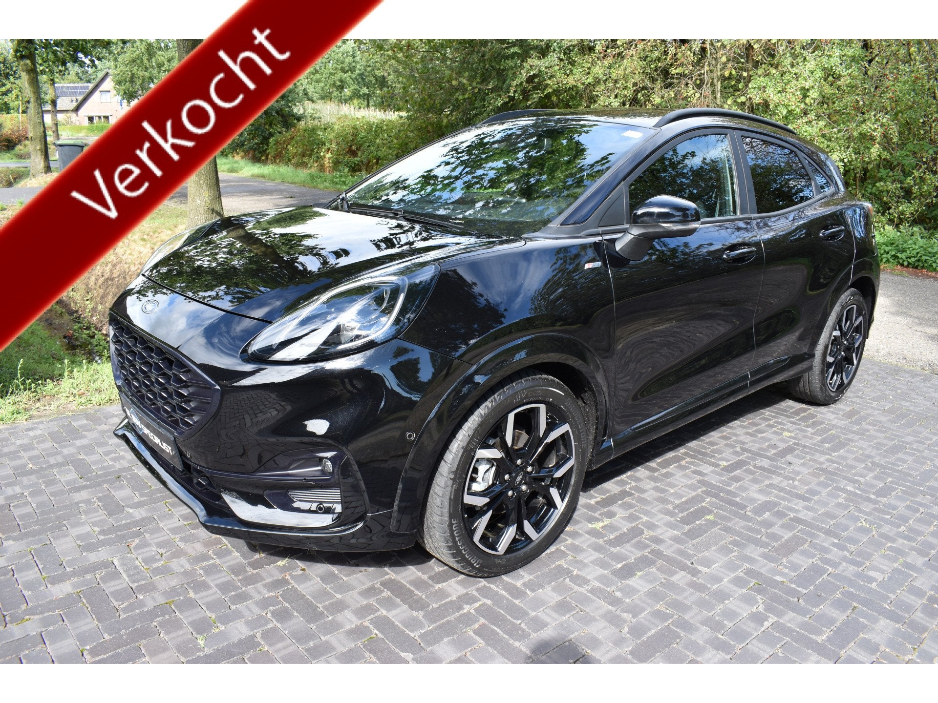 Ford Puma 1.0 EcoBoost Hybrid ST-Line dec 23 42DKM NIEUWST.!, Auto's, Dealer onderhouden, Met garantie (alle), Leder en Stof, Zwart