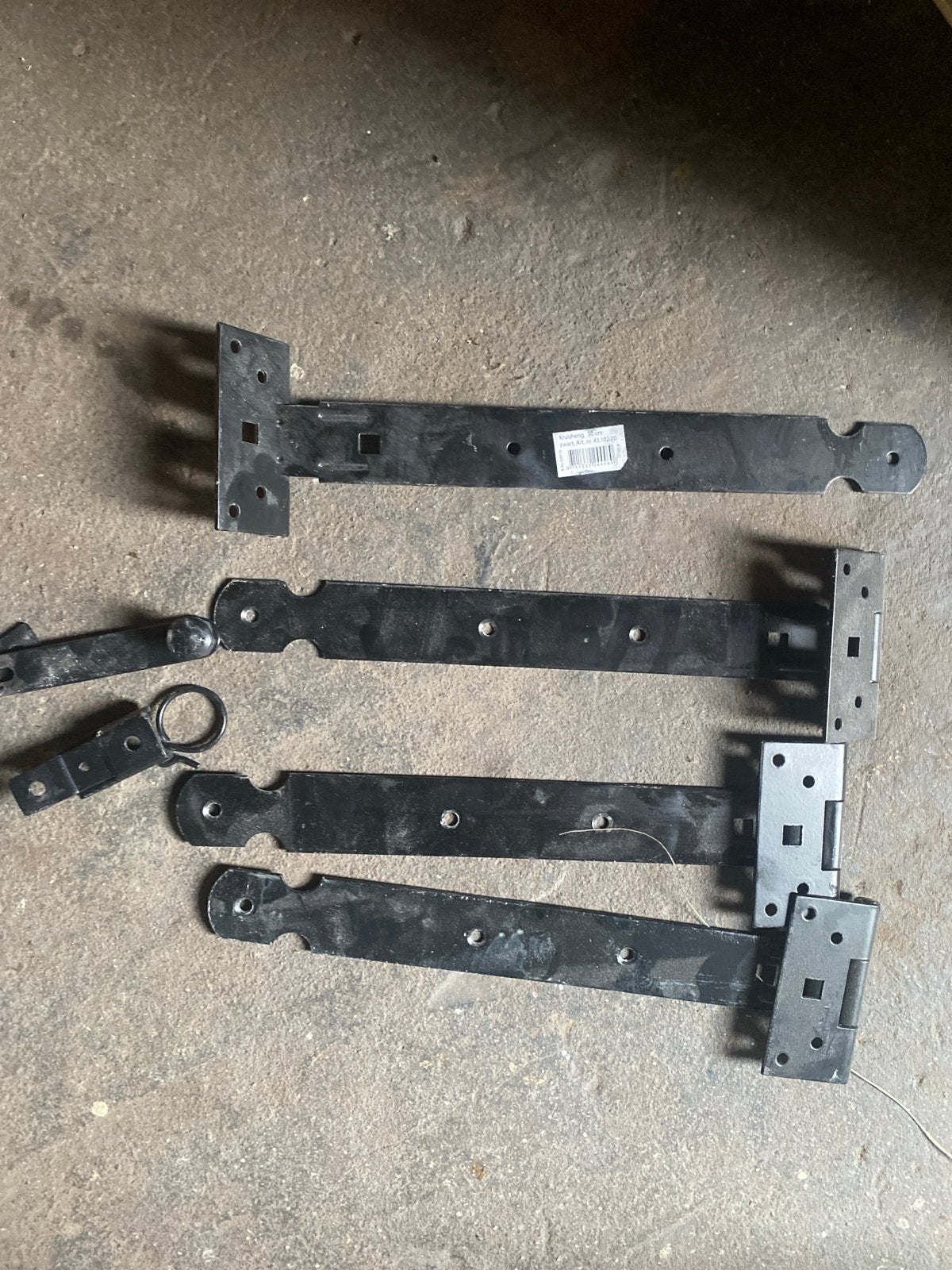 Kruishengen 30 cm zwart, Ophalen of Verzenden, Nieuw, IJzer, Scharnier