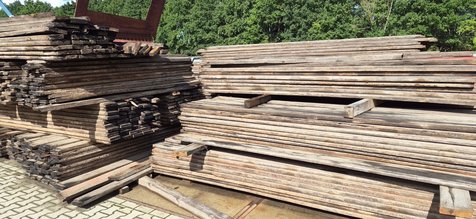mooie partij azobe scheepsplanken, Tuin en Terras, Ophalen of Verzenden, Hout