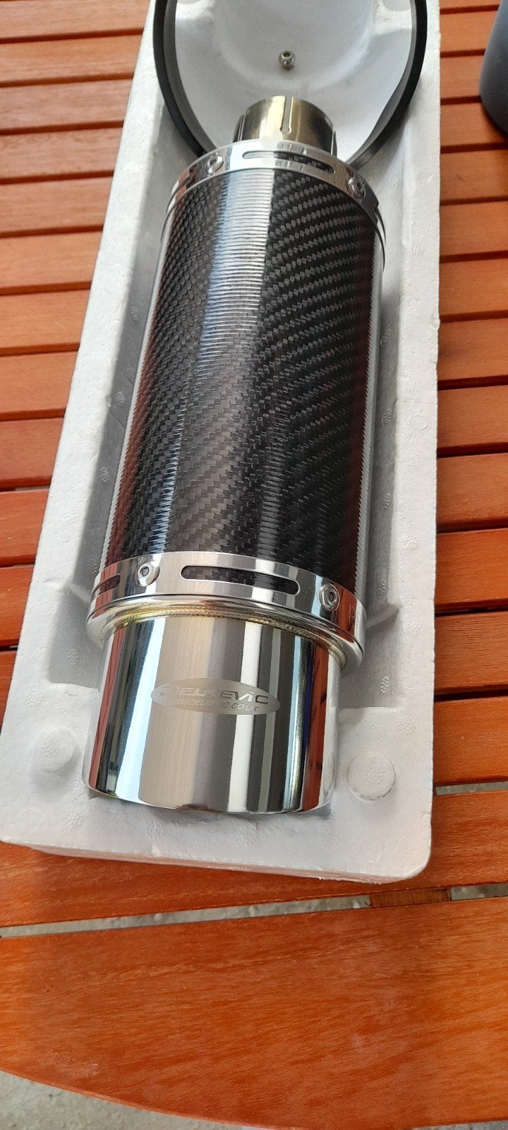 Delkevic 350mm uitlaat - Zo goed als nieuw, zwaar geluid, Ophalen of Verzenden