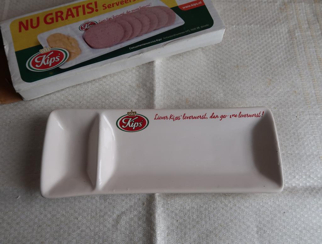 Oud schaaltje liever kips leverworst dan gewone leverworst., Ophalen of Verzenden, Zo goed als nieuw, Gebruiksvoorwerp