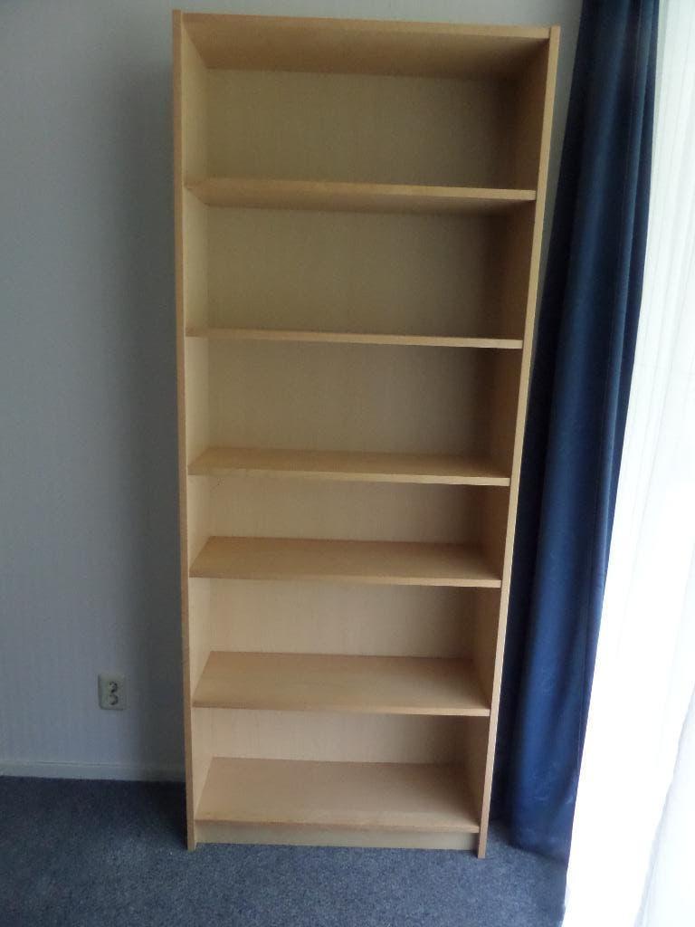 boekenkast - berken - ikea billy, Ophalen, 200 cm of meer, 50 tot 100 cm, Zo goed als nieuw