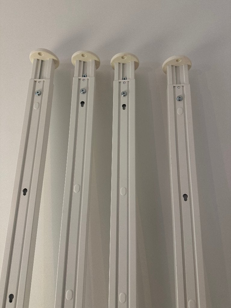IKEA Elvari 4x posts, shelves, hanging rods & hardware, Gebruikt, 200 cm of meer, Met plank(en), 50 tot 100 cm