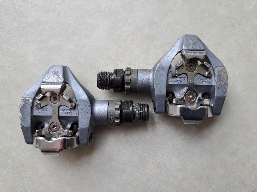 Shimano PD-A515 SPD klikpedalen, Fietsen en Brommers, Fietsonderdelen, Ophalen of Verzenden, Gebruikt, Crankstel of Pedalen, SHIMANO