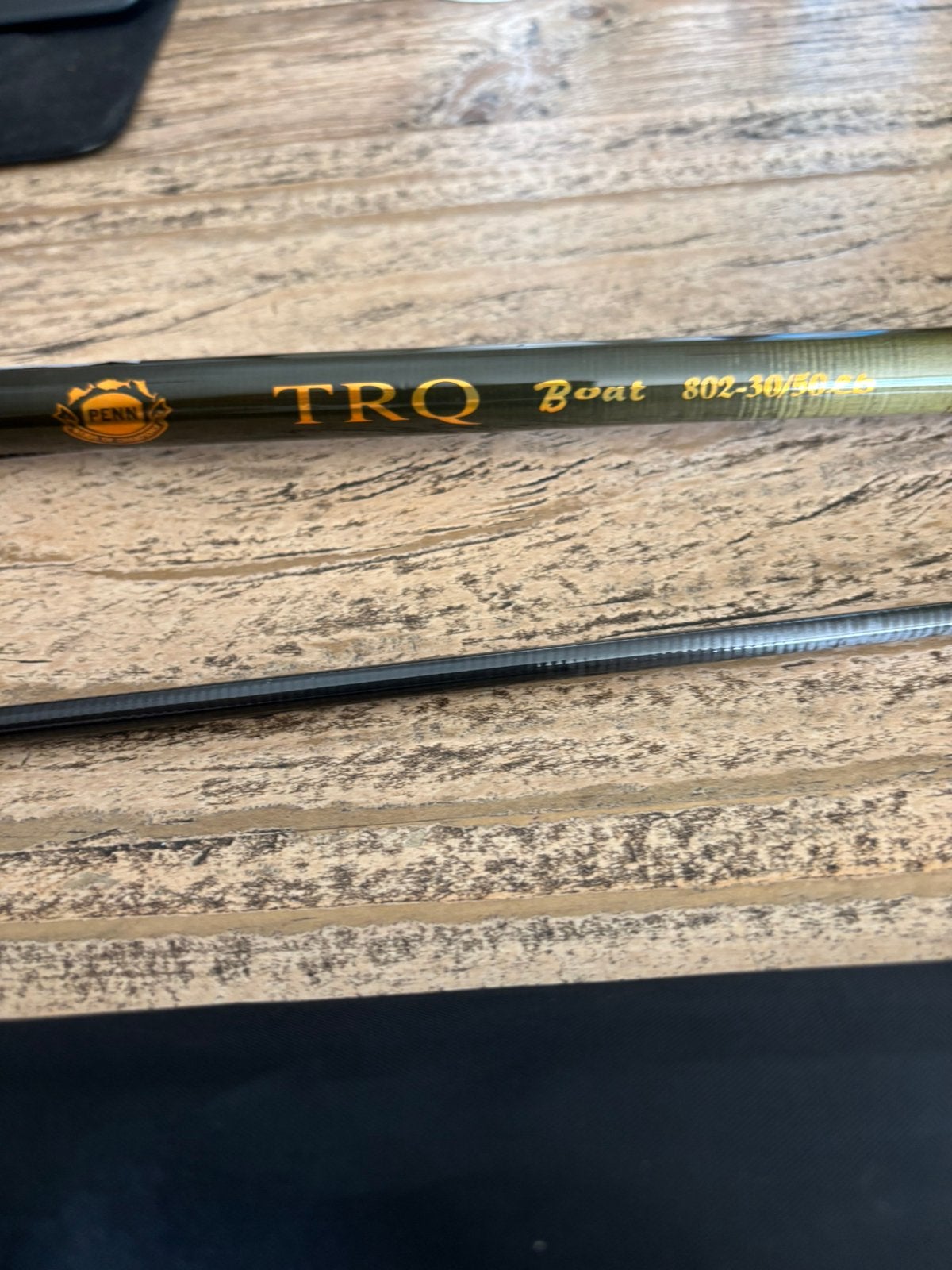 Penn trq boat 802-30/50 lb Zgan werp hengel, Watersport en Boten, Ophalen, Zo goed als nieuw, Werphengel