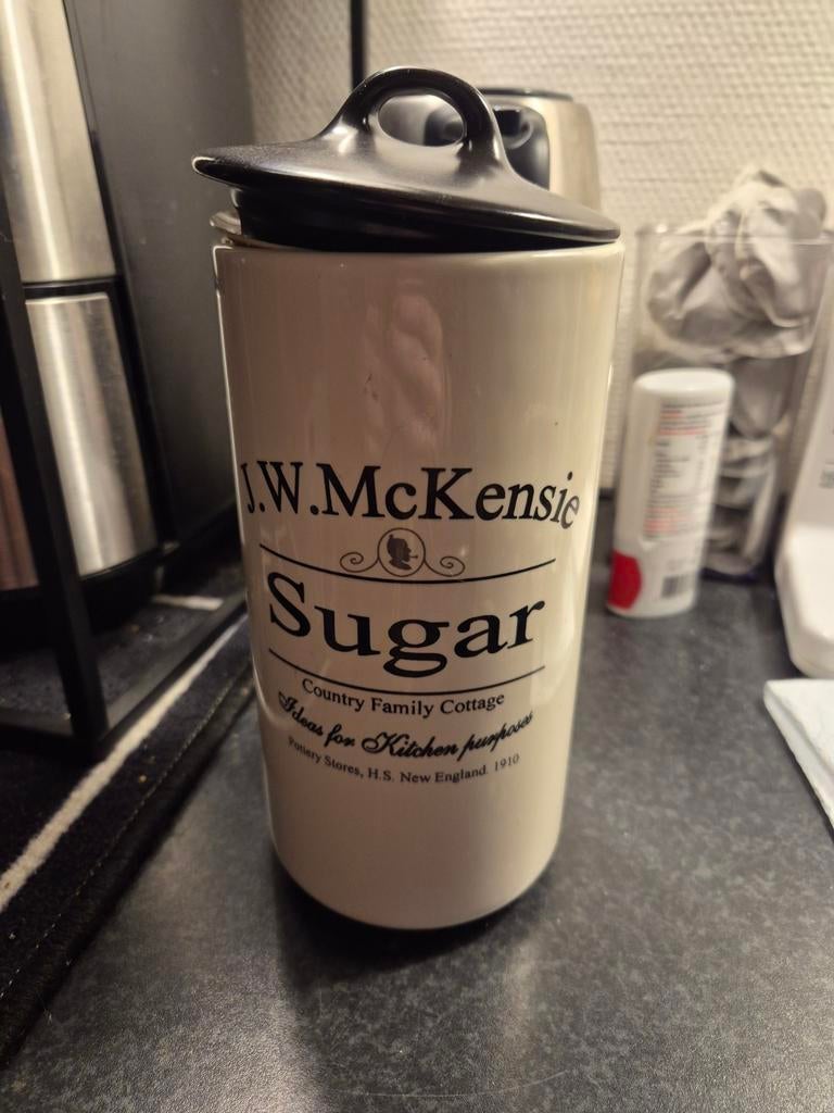 J.W. McKensie Sugar Pot - Country Family Cottage, Huis en Inrichting, Keuken | Keukenbenodigdheden, Ophalen, Gebruikt