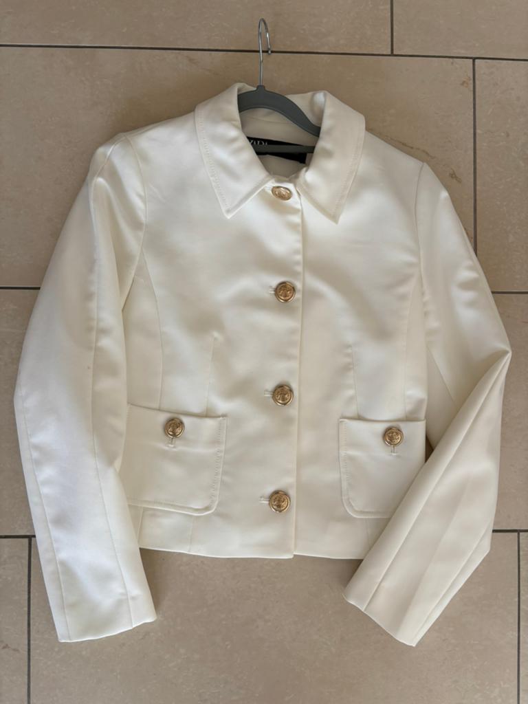 Nieuw witte jas Zara maat XS, Ophalen of Verzenden, Nieuw, Maat 34 (XS) of kleiner, Wit