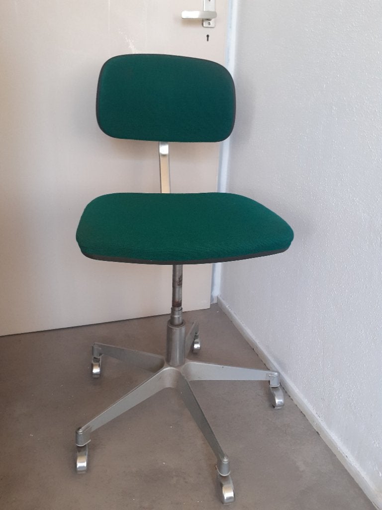 Vintage bureaustoel, Huis en Inrichting, Ophalen, Gebruikt, Groen, Bureaustoel