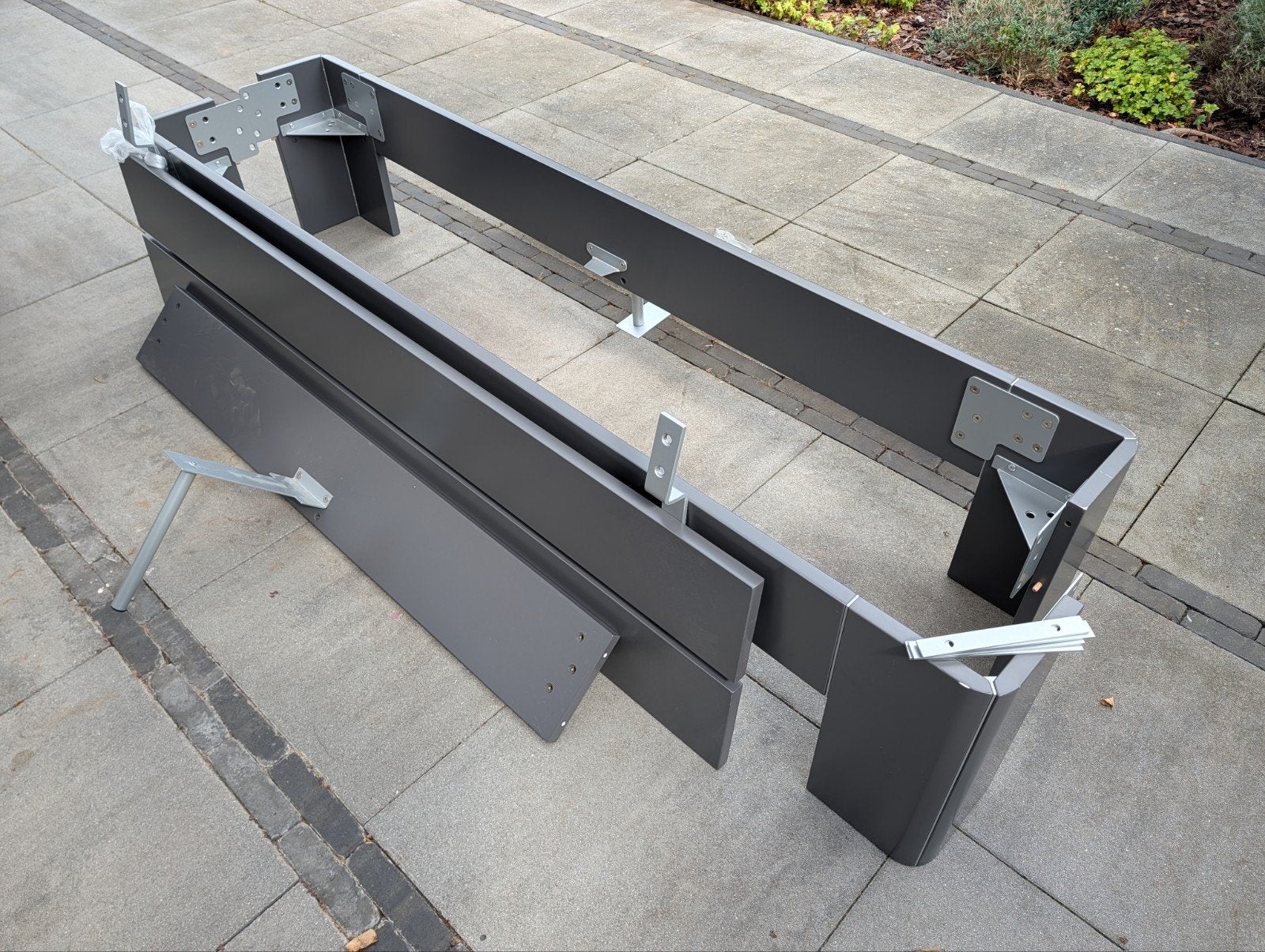 Beter Bed bedframe 180x210 cm - Antraciet, Ophalen, 210 cm, Tweepersoons, Zo goed als nieuw