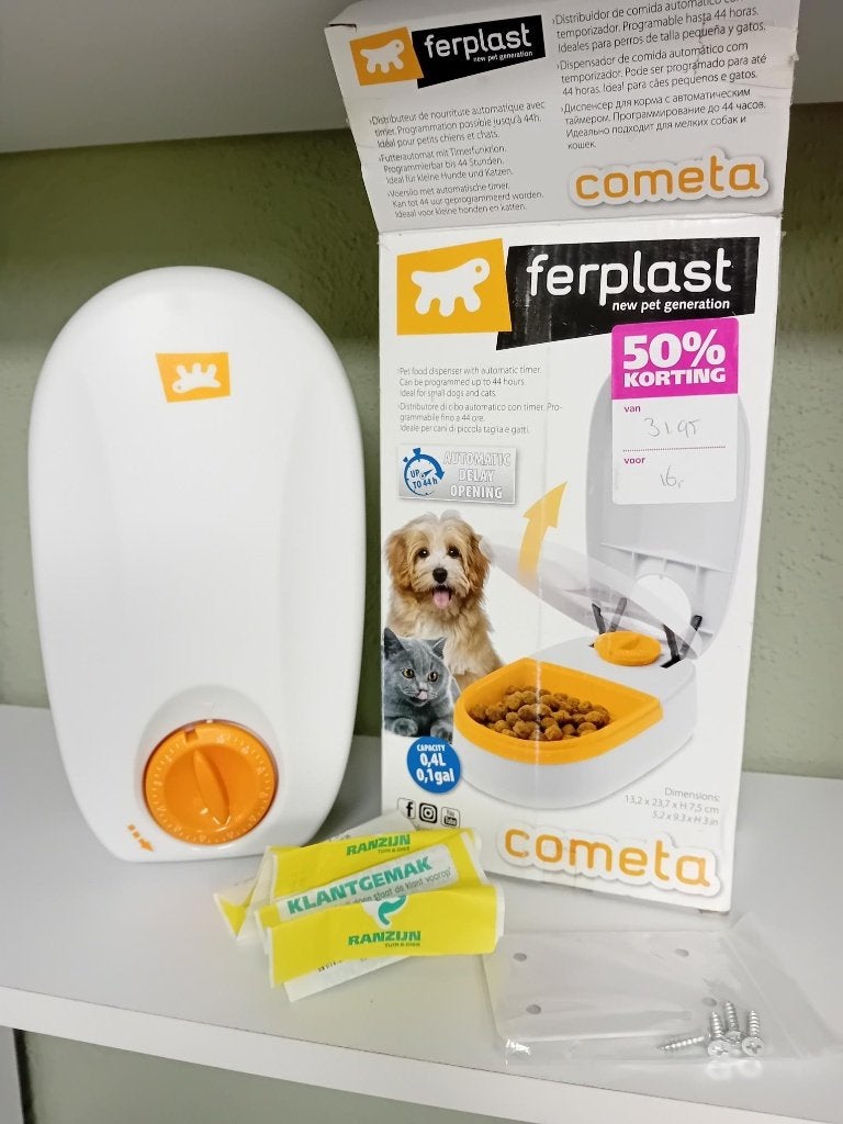 Ferplast automatische voerbak hond/kat, Dieren en Toebehoren, Ophalen of Verzenden, Automatisch, Nieuw