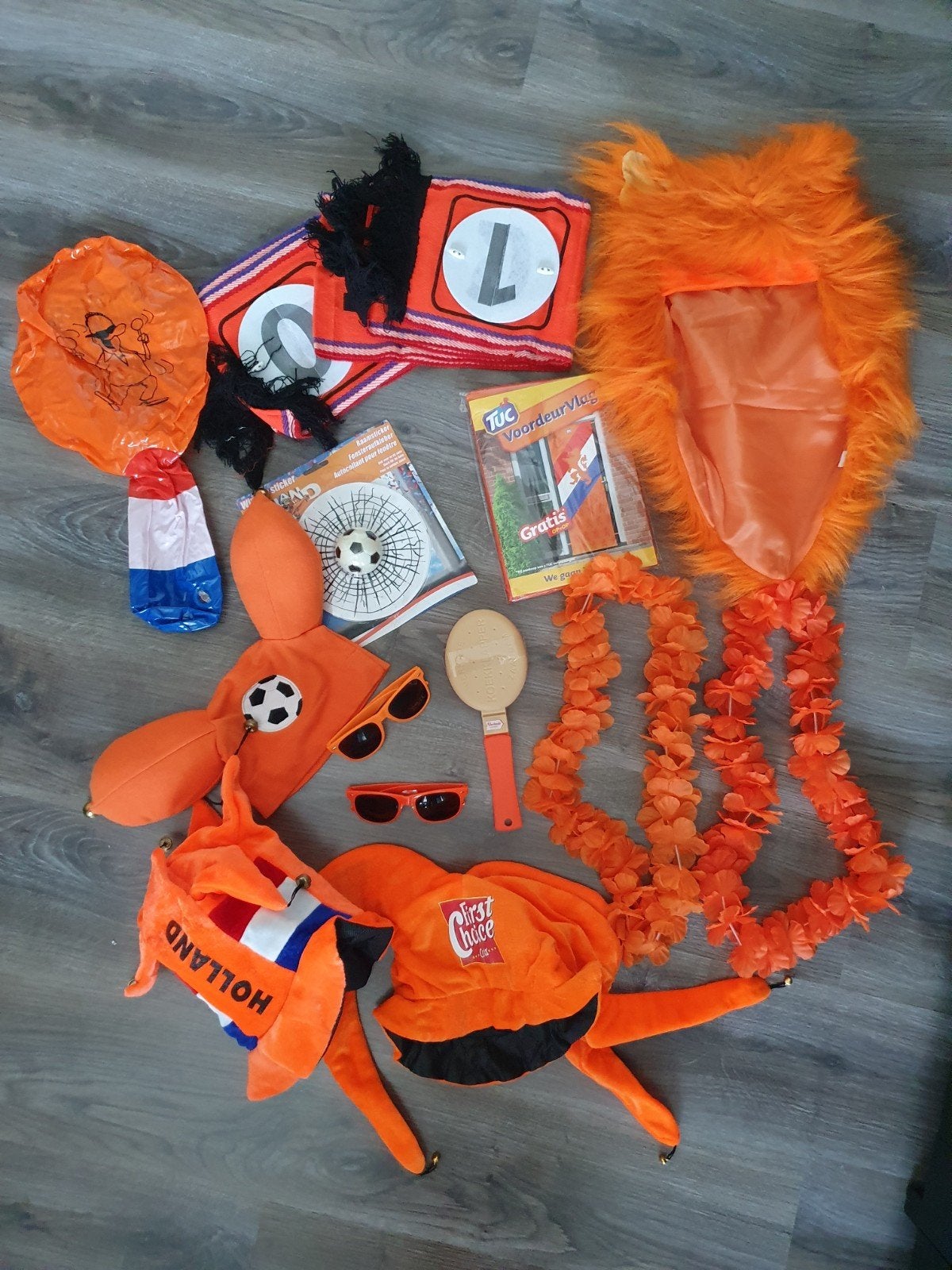 Versiering Nederlands elftal WK pakket, Ophalen, Versiering, Oranje of Koningsdag