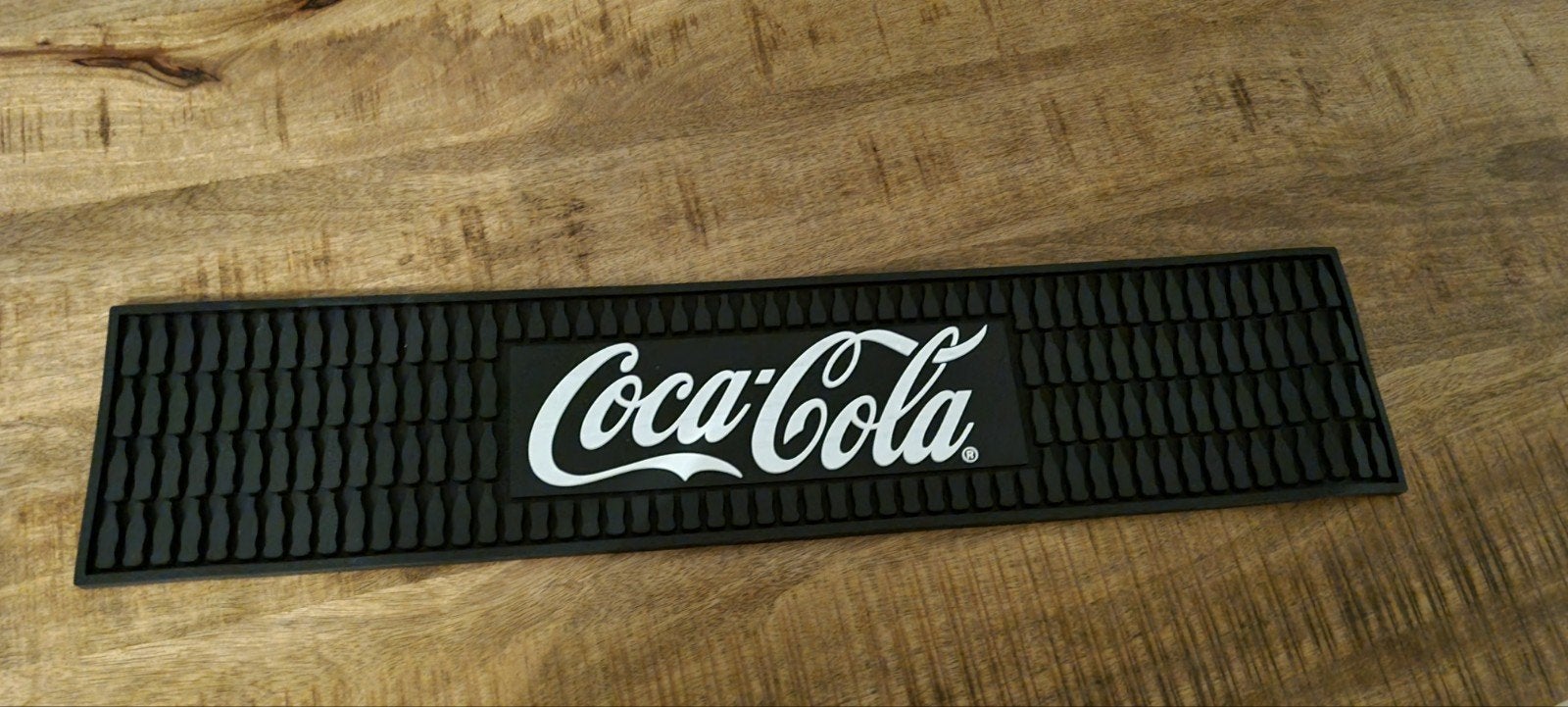 Coca-Cola barmat - Rubberen dienblad voor bar, Vintage, Zwart, Nieuw, Kunststof