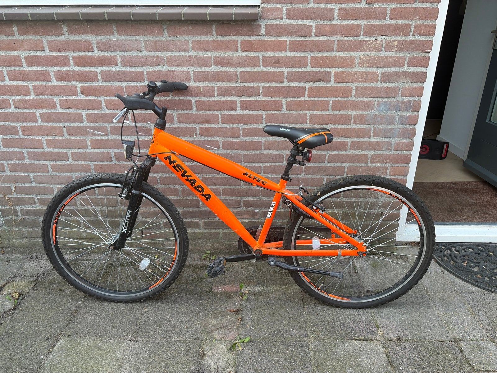Stoere jongensfiets - Nevada Altec, Fietsen en Brommers, Gebruikt, Velgrem, Versnellingen, Minder dan 49 cm