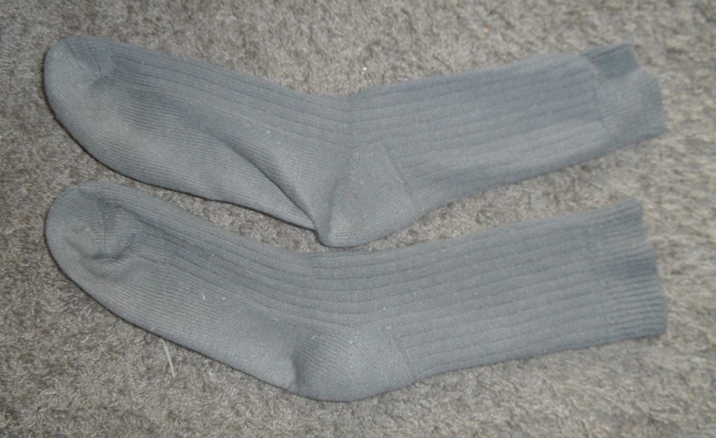Paar groen/grijze sokken, heren, maat 43-45, Kleding | Heren, Sokken en Kousen, Ophalen of Verzenden, Gedragen, Maat 43 t/m 46