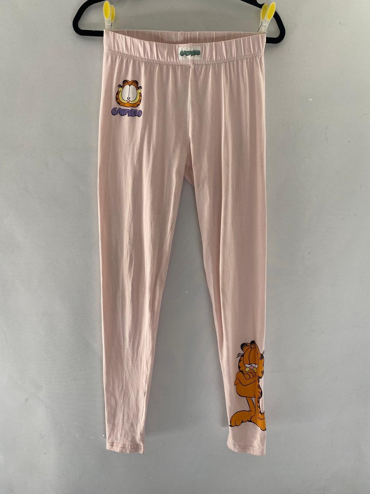 Primark Garfield lichtroze legging – maat XS / 34, Ophalen of Verzenden, Gedragen, Maat 34 (XS) of kleiner
