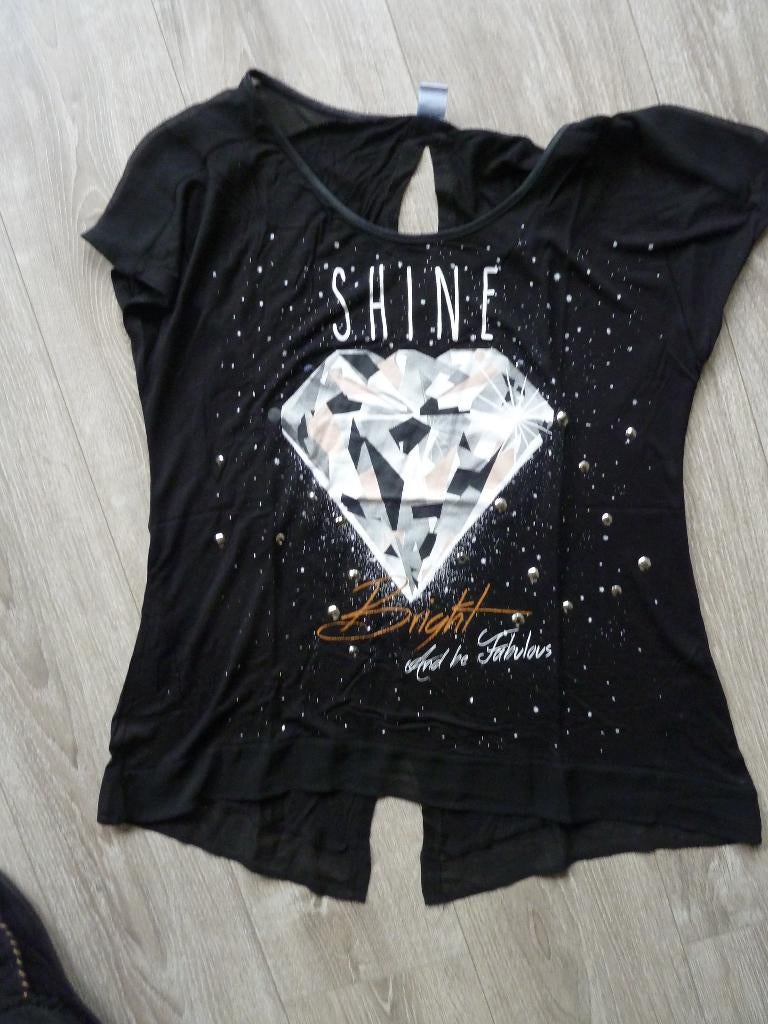Zwarte dames blouse nr 17L, M & S, Zwart, Maat 42/44 (L), Ophalen of Verzenden