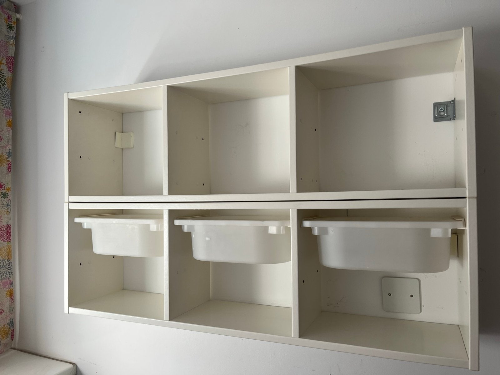 Ikea Trofast wandopbergers met 3 bakken, Ophalen, Gebruikt, Minder dan 50 cm, 90 tot 105 cm