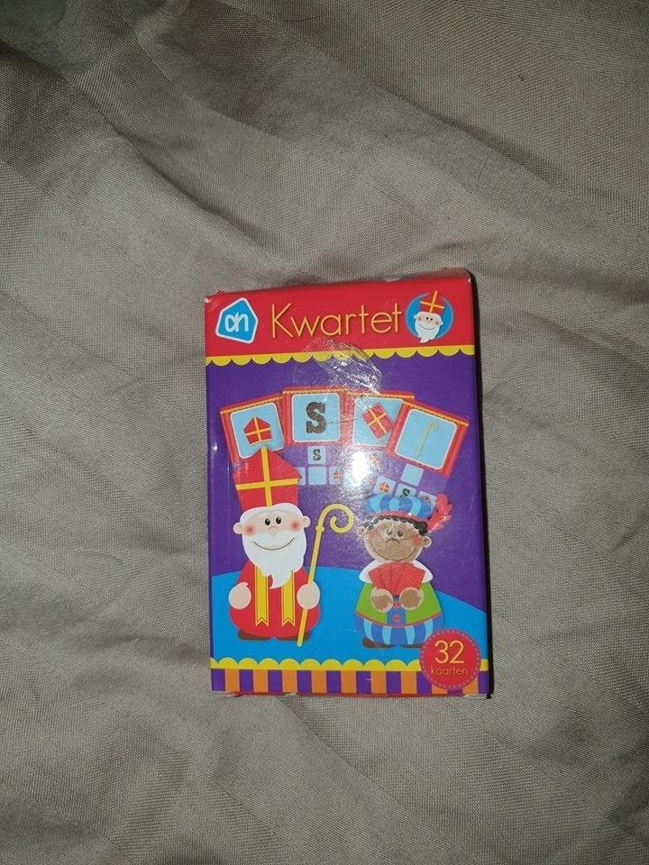 AH Sinterklaas Kwartetspel - 32 kaarten  (d3), Ophalen of Verzenden, Nieuw, Kwartet(ten)
