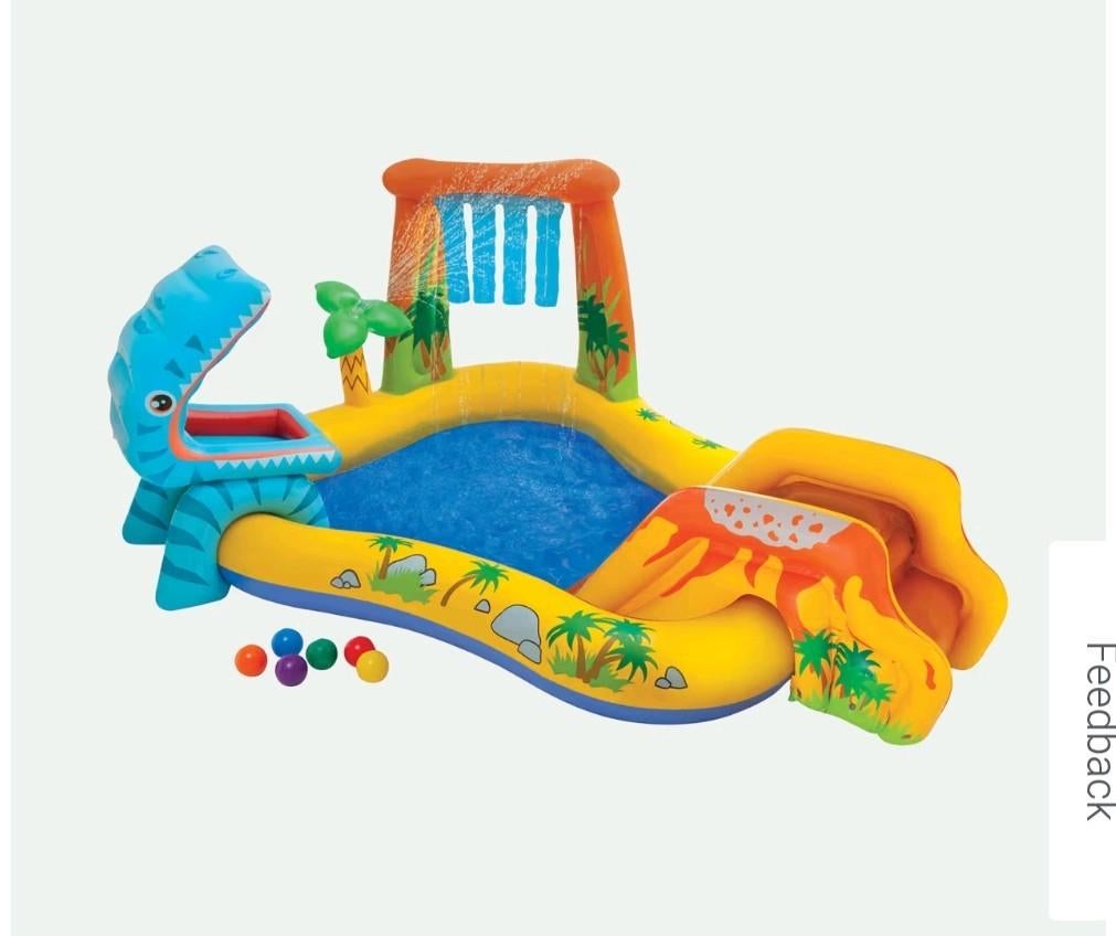 Intex Dino Zwembad - Speelparadijs voor Kinderen, Opblaaszwembad, 80 tot 120 cm, Ophalen of Verzenden, 200 tot 400 cm