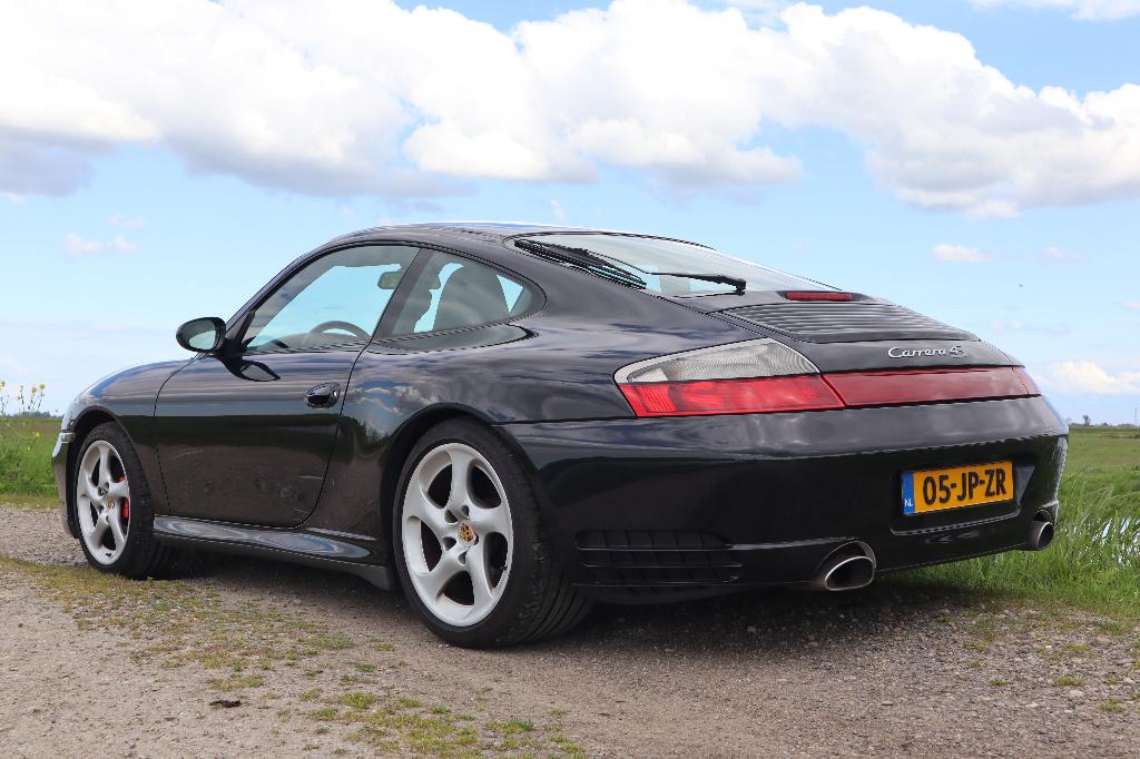 Porsche 911 (996) Carrera 4S Coupe 2002 Zwart IMS vervangen, Auto's, Automaat, Zwart, Zwart, Vierwielaandrijving
