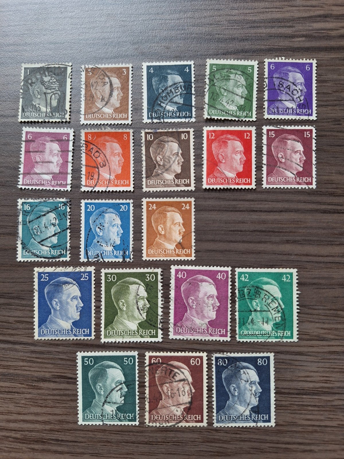 Duitse rijk, Michel 781-798, gestempeld, Ophalen of Verzenden, Duitse Keizerrijk