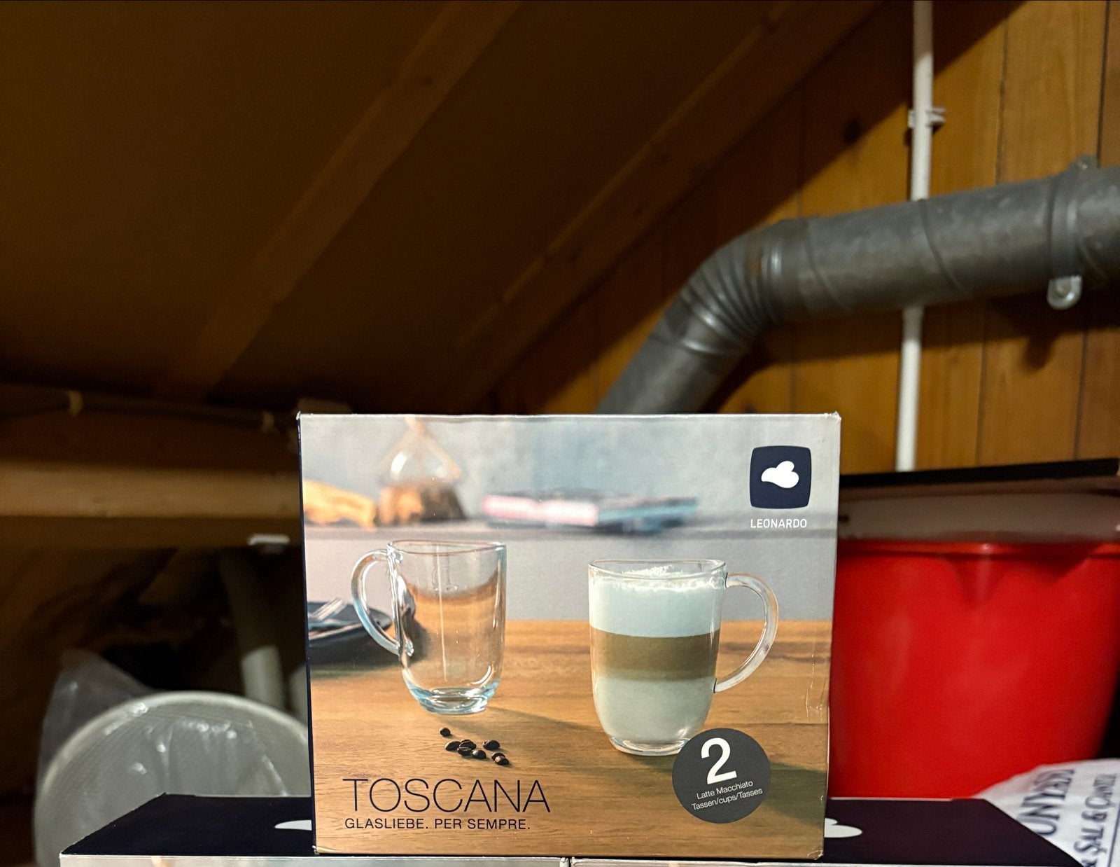 Leonardo Toscana Latte Macchiato Glazen - Set van 2, Nieuw, Ophalen of Verzenden, Overige merken, Glas