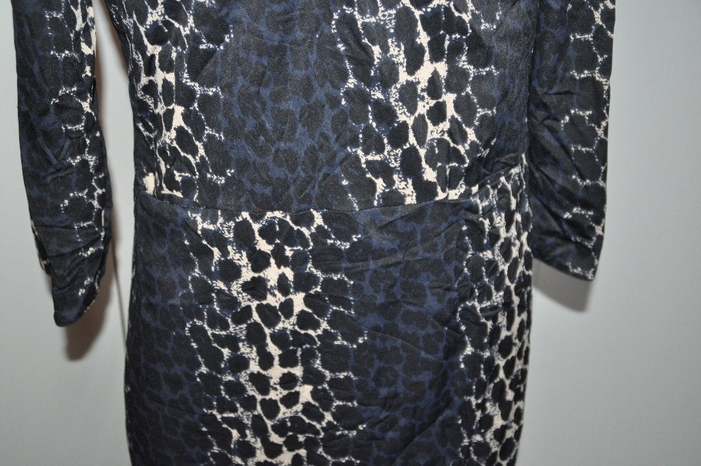 Ad4 My Pashion Jurk maat L Zwart Beige blauw, Blauw, Jurk, Ophalen of Verzenden, Zo goed als nieuw