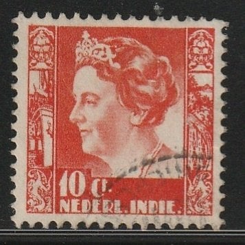Ned.Indië 1934 195 Wilhelmina 10c, Gest, Ophalen of Verzenden, Gestempeld, Nederlands-Indië