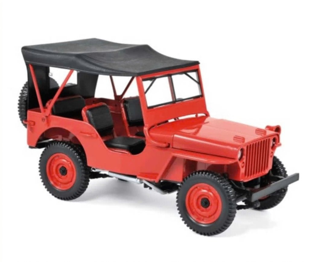 Jeep willy 1942 Rood 1942 schaal 1/18 Norev ref. 189014, Hobby en Vrije tijd, Modelauto's | 1:18, Verzenden, Nieuw, Auto, Norev