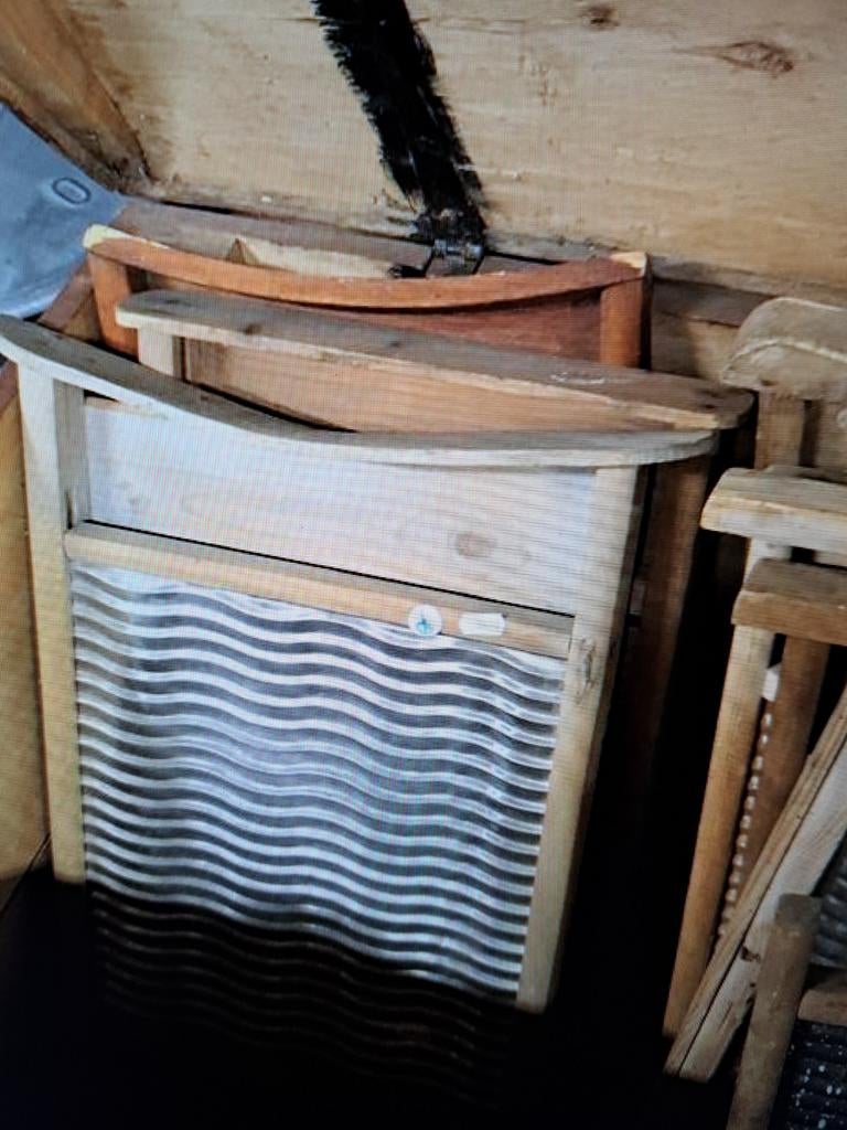 Wasbord brocante, Ophalen