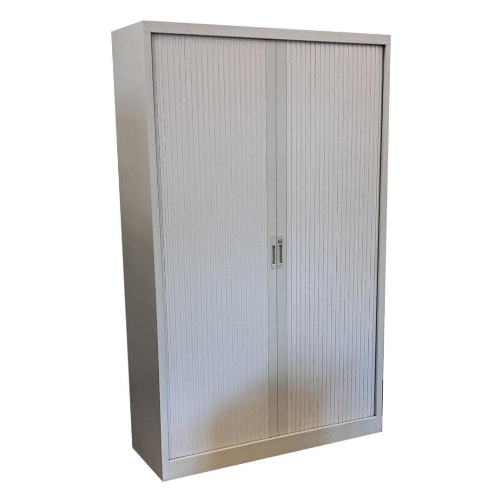 Roldeurkast Lichtgrijs 198 x 120 x 45, 100 tot 150 cm, Ophalen of Verzenden, Meerdere deuren, 150 tot 200 cm