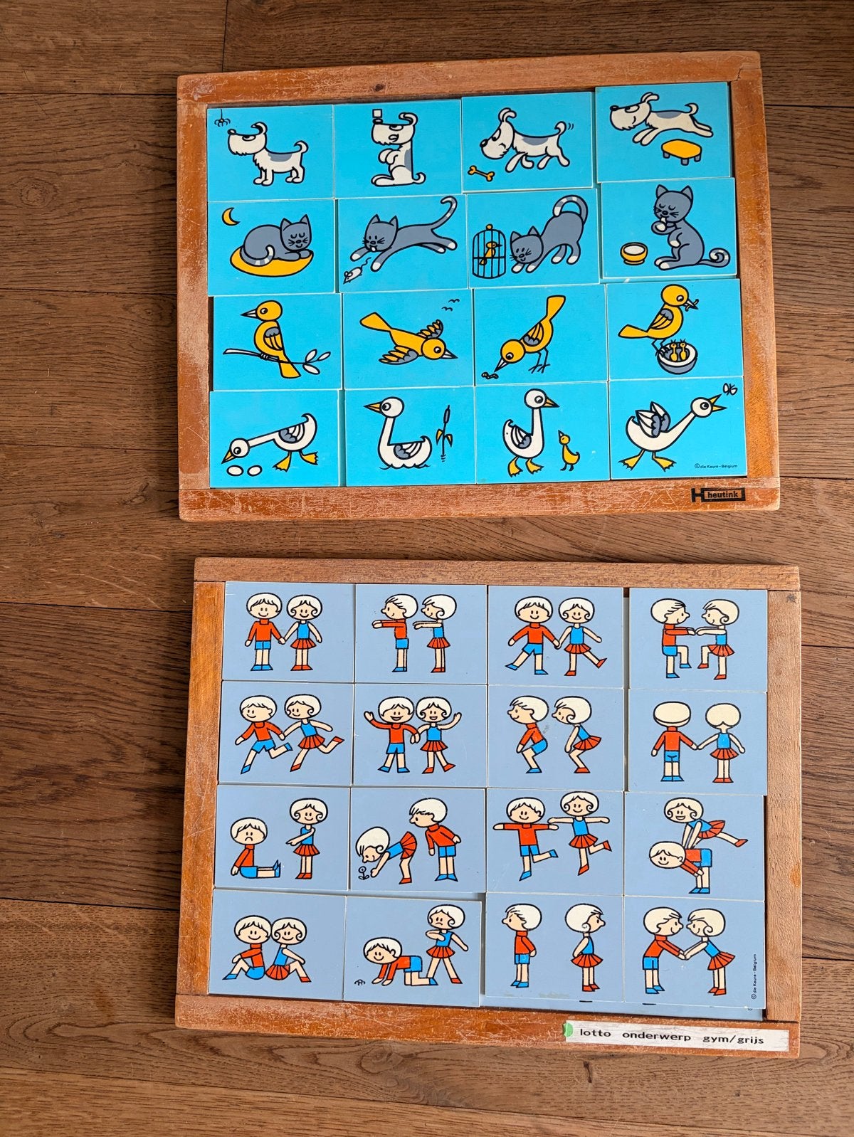 Vintage schoolmateriaal lotto: Dieren en Gymnastiek, Ophalen of Verzenden, Gebruikt, Taal en Lezen