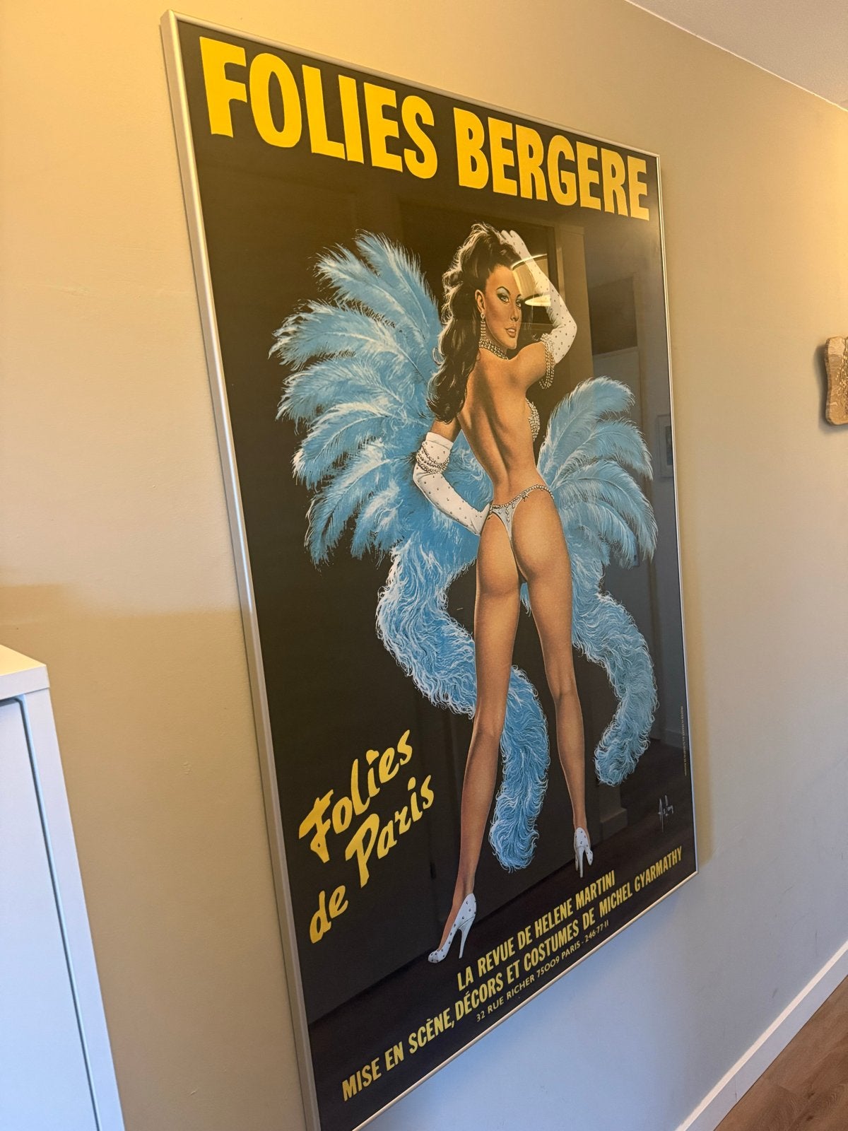 Een poster van Alain Aslan 100x148 cm zie tekst, Ophalen