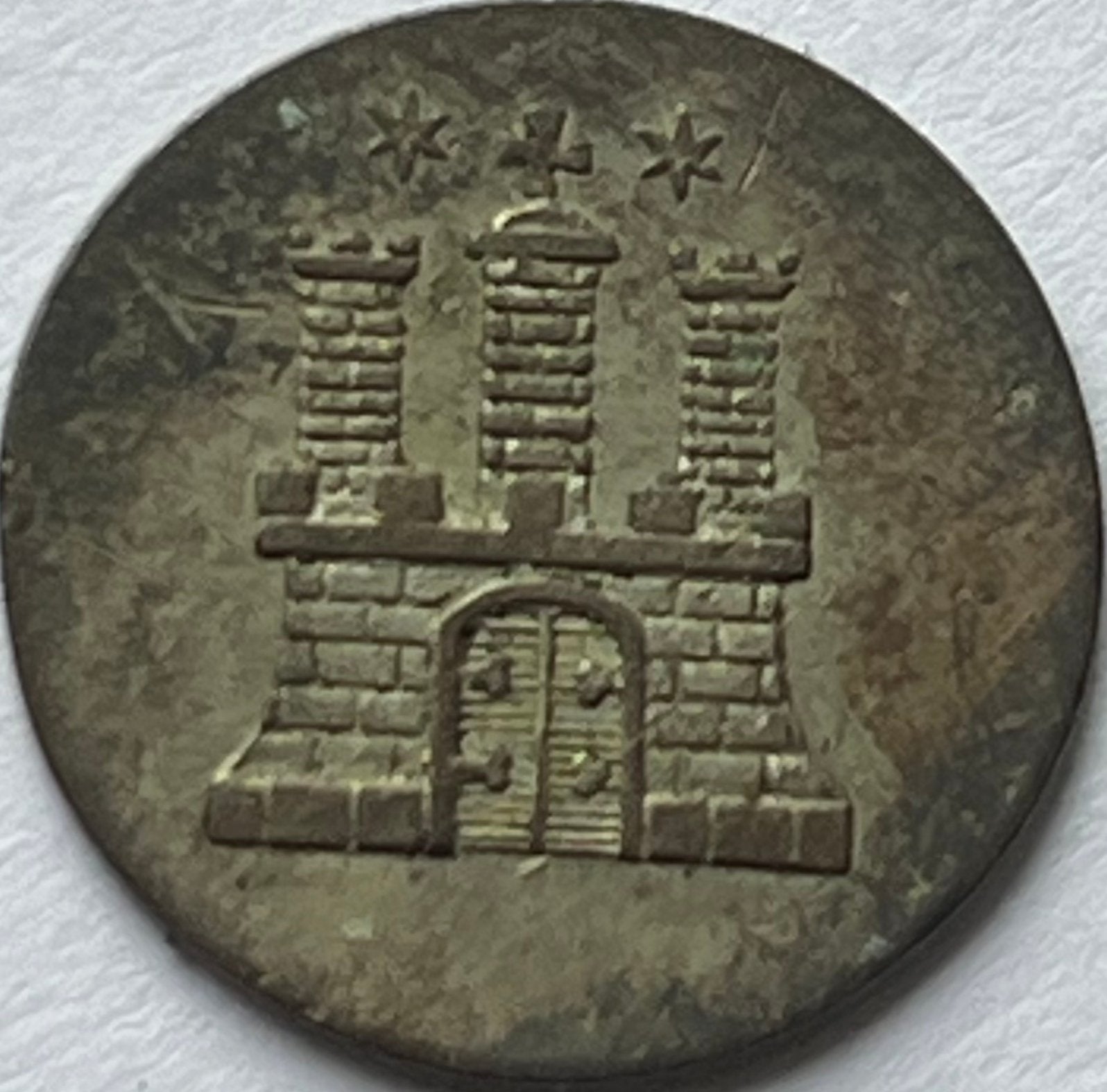 Hamburg hele mooie sechsling 1851, Ophalen of Verzenden, Duitsland, Losse munt, Zilver