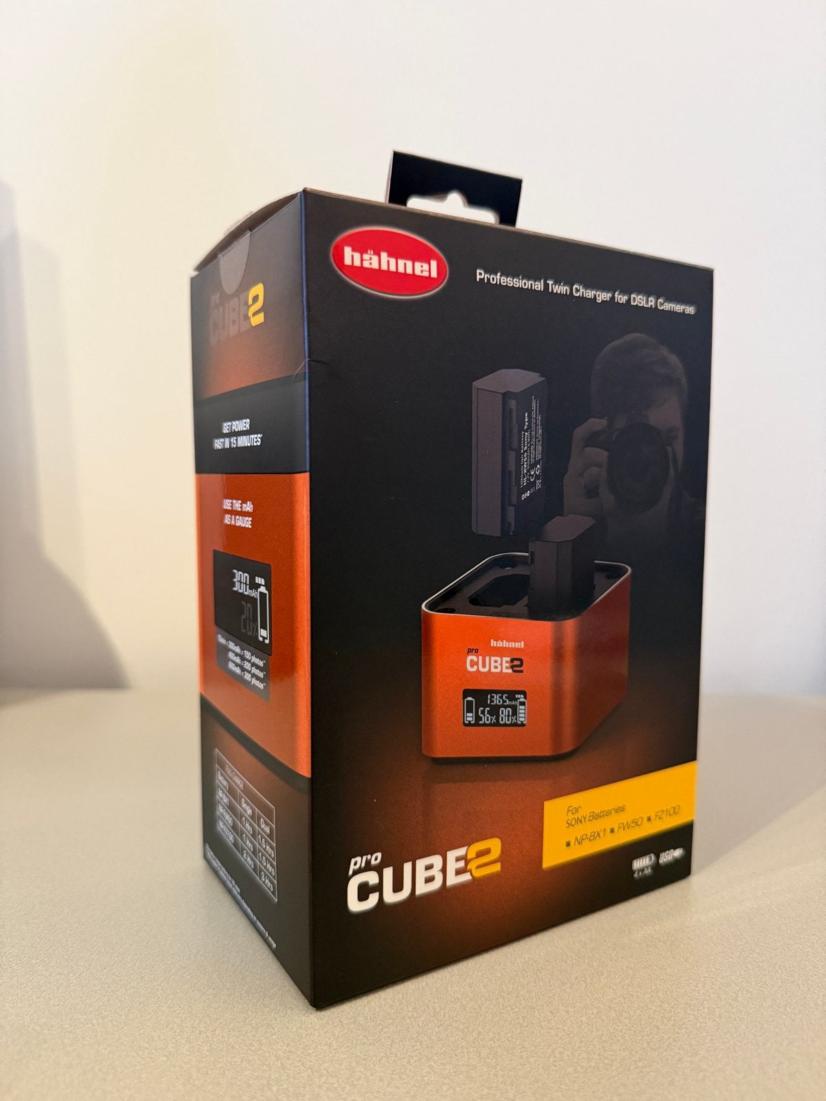 Hähnel Cube2 Oplader voor Sony Camera's, Ophalen of Verzenden, Zo goed als nieuw