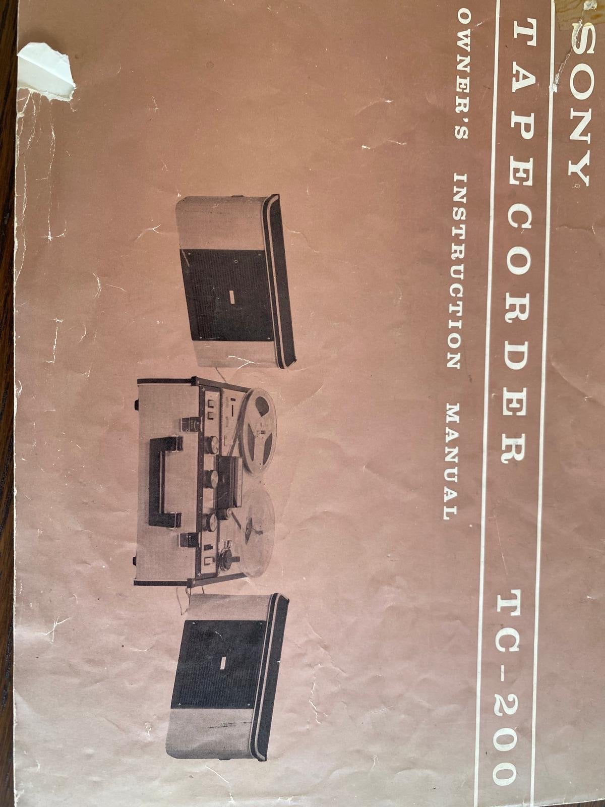 Sony TC-200 bandrecorder uit 1964 - Loopt te langzaam, Ophalen of Verzenden, Defecte bandrecorder