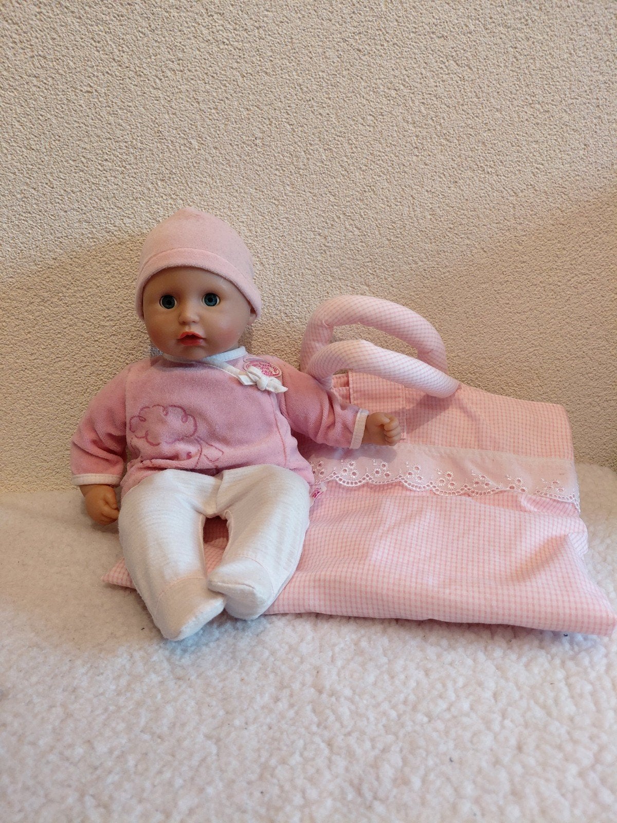 Kleine Baby Annabell Pop 🩷 met Geluid  = 36 cm., Kinderen en Baby's, Ophalen of Verzenden, Gebruikt, Babypop